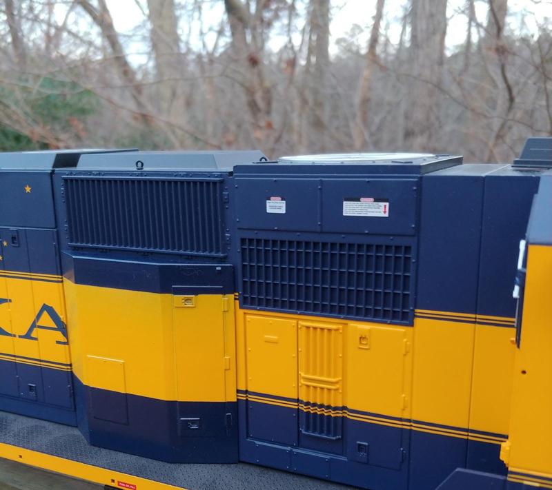 Tier 1 emissions Cabinet Bump-Out for the USA Trains SD70MAC