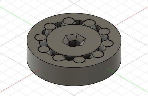 Hex key roller bearing