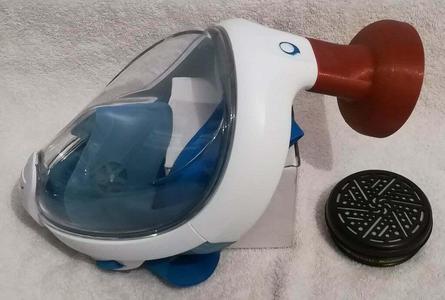 Gas mask adapter for easybreath tribord against corona - v.1