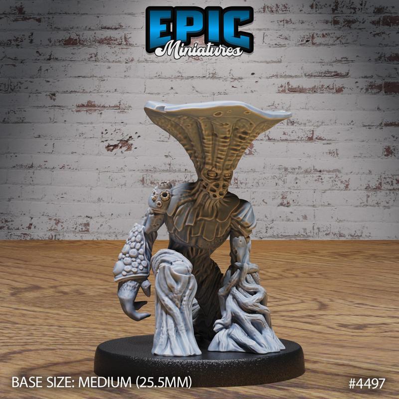 Mushroom Folks Kneel ‧ DnD Miniature ‧ Tabletop Miniatures ‧ Gaming Monster ‧ 3D Model ‧ RPG ‧ DnDminis ‧ STL FILE