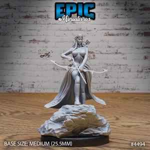 Dark Elf Domina Bow ‧ DnD Miniature ‧ Tabletop Miniatures ‧ Gaming Monster ‧ 3D Model ‧ RPG ‧ DnDminis ‧ STL FILE