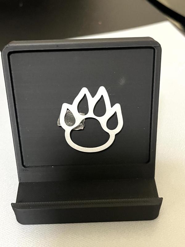 Bear Paw Print Pattern Phone Stand