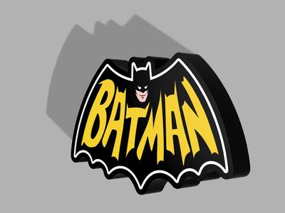 Batman Retro LED Lightbox Sign