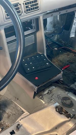 Foxbody Center Console Cover With Blink Marine Keypad