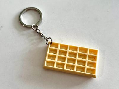 Waffle Keychain