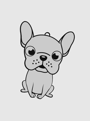 Bulldog Keychain