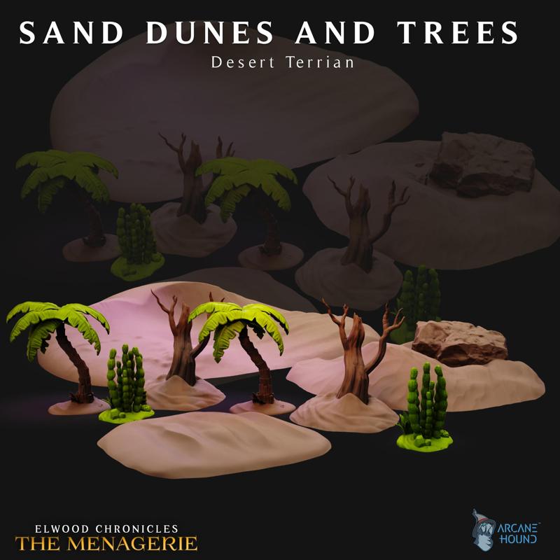 Desert Trees & Sand Dunes - Support Free