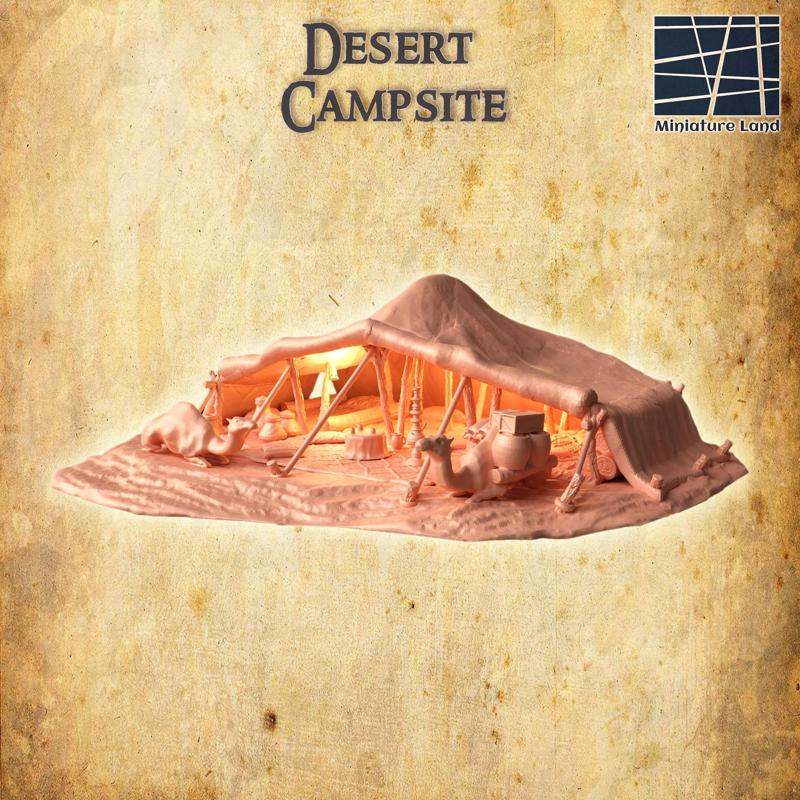 Desert Campsite - Tabletop Terrain - 28 MM