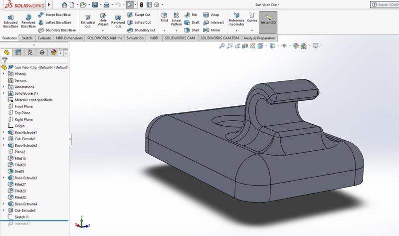 Ford Crown Victoria Sun Visor Clips