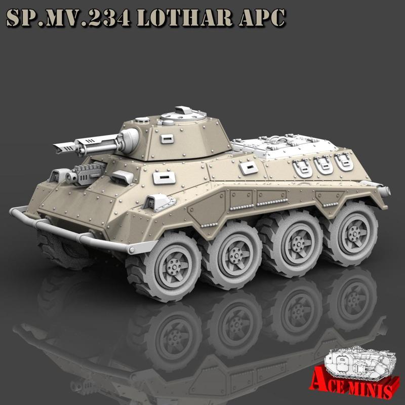 SP.MV.234 Lothar APC AFV SPM MRL SPAAG