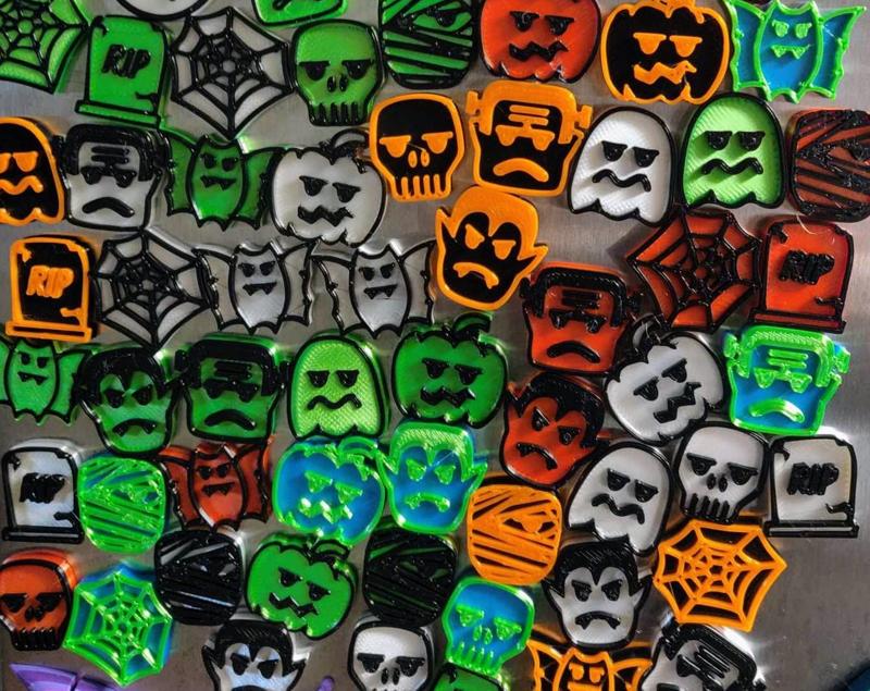 Spooky 3D Magnet Collection! Nine Different Designs!