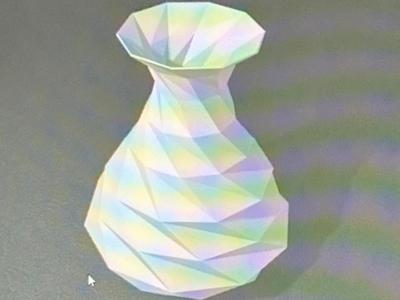 Low poly vase