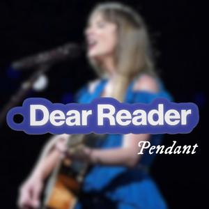 Taylor Swift Dear Reader Keychain Pendant Midnights