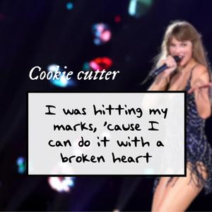 Taylor Swift TTPD "I was hitting my marks" Cookie cutter