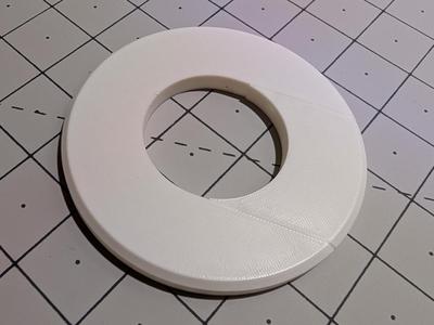 Split Flange Snap-On Escutcheon for 1.25" PVC Pipe