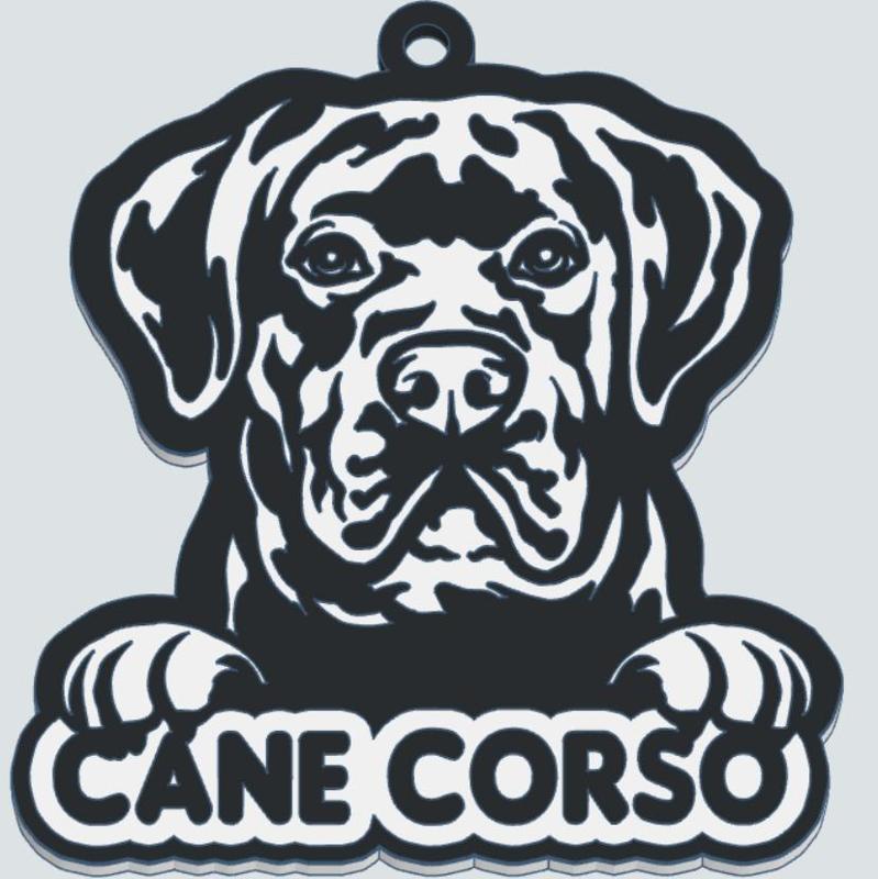cane corso keychain