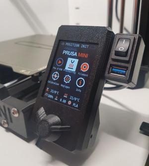 Prusa Mini LCD Back Cover + Extension USB&Switch