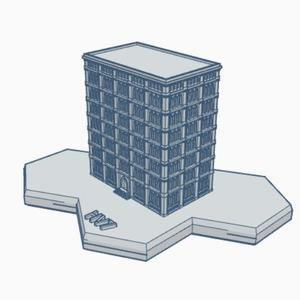 Gothic Building HMSG114 Hex Map Scale