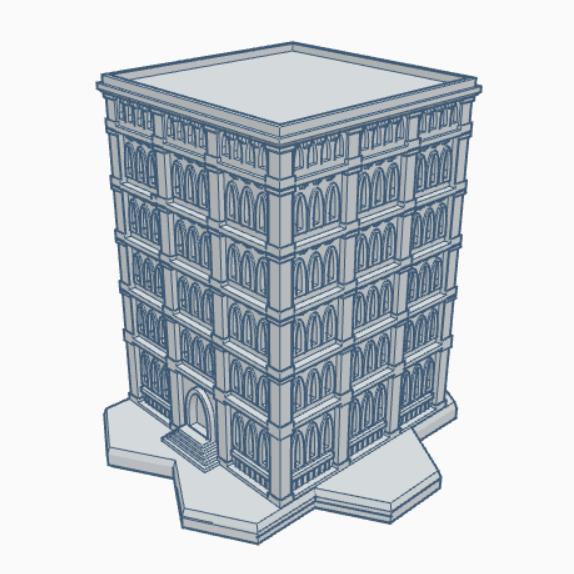Gothic Building GHB104 with Hex Base