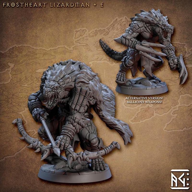 Frostheart Lizardman - E (Frostheart Lizardmen)