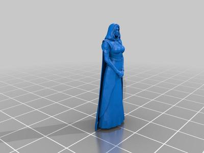 Human female cleric for fantasy roleplaying
