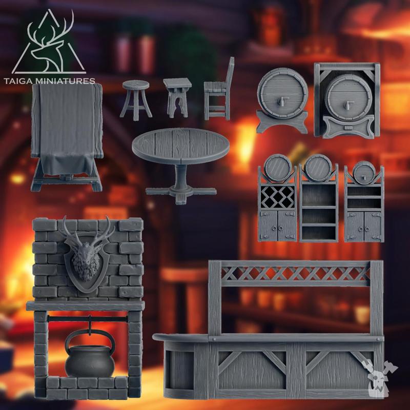 Fantasy Tavern furniture