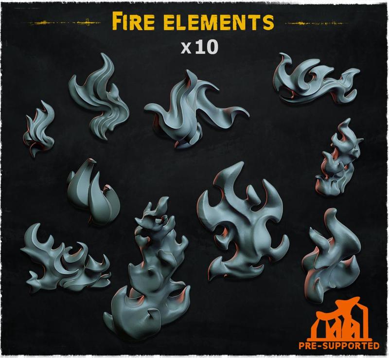 Fire elements -Basing Bits 1.0