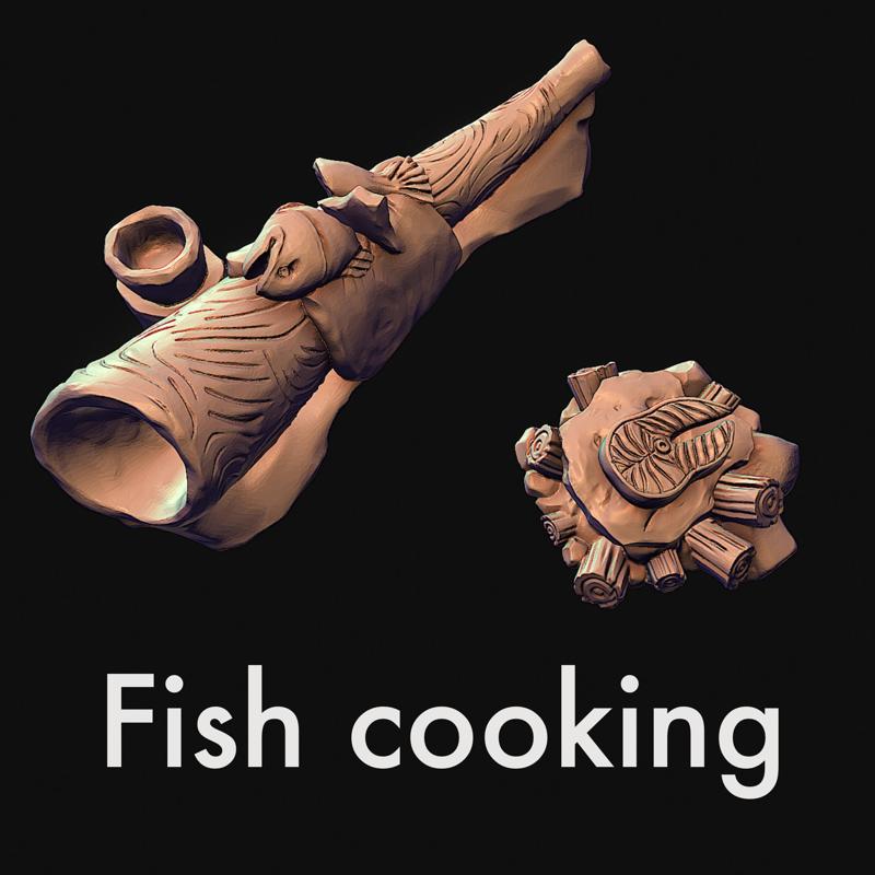 Fish cooking site