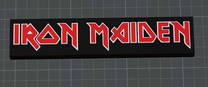 Iron Maiden Band Sign