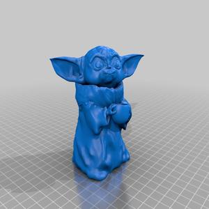 Baby Yoda with bowl of soup