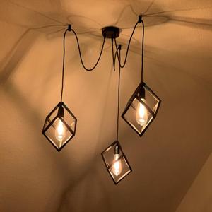 lamp cube hanging