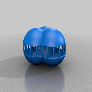 3x ball partly open