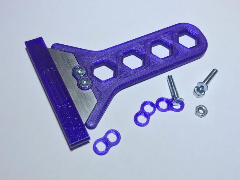 RazorScraper with BladeProtector and Custom Washer