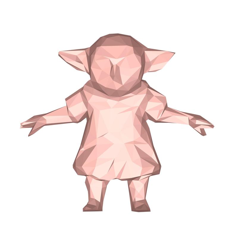 Yoda Low Poly no.3