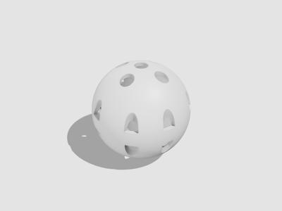Airless Golf Ball