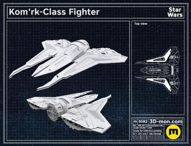 Kom’rk-Class Fighter - Mandalorian Death Watch Starship