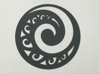 Koru Circle (Māori Symbol for New Life) Wall Art