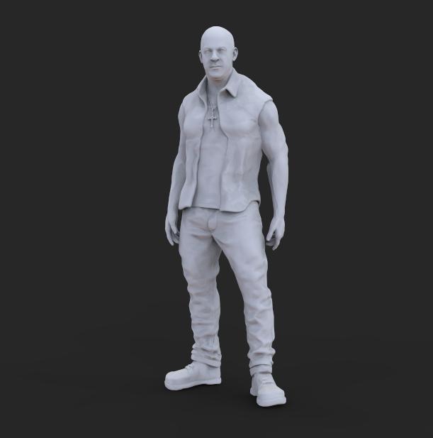 Toretto with the clothes he wears in Cuba