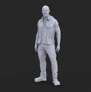Toretto with the clothes he wears in Cuba