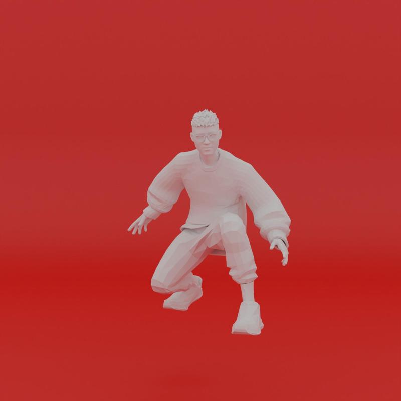 Character Pose Toy Man Miniature Figure 052