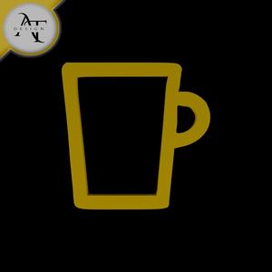 Simple Coffee Cup Symbol - 2D Art