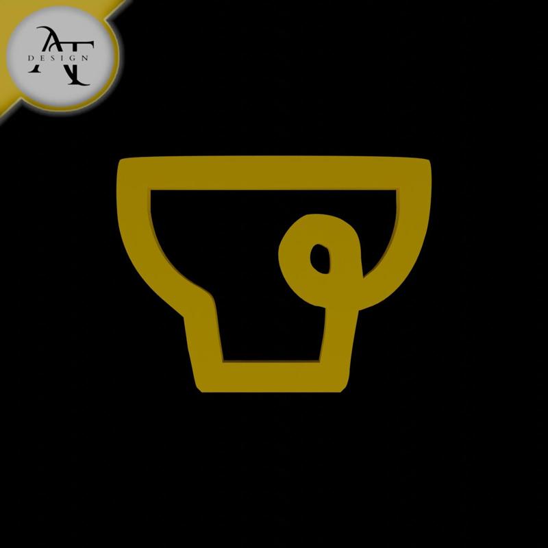 Simple Coffee Cup Symbol - 2D Art
