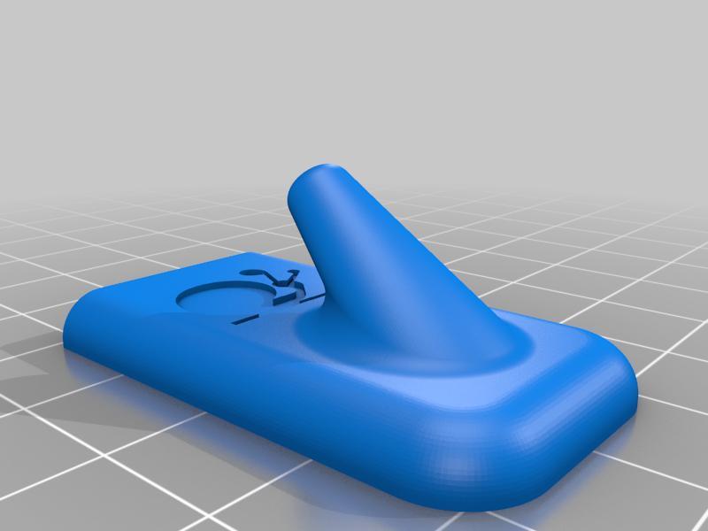 Adhesive bathroom hook (snail imprint)