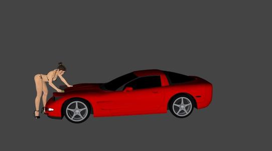 girl washing car 5