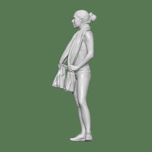 WOMAN TOWEL PEOPLE CHARACTER DIORAMA