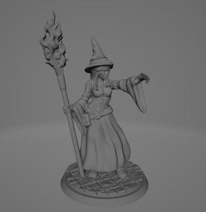 DnD Female Human Mage