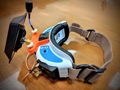 Long range antenna mount for Fatshark
