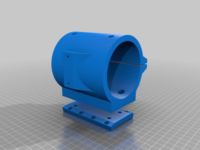 80mm Spindelhalter + Grundplatte MPCNC