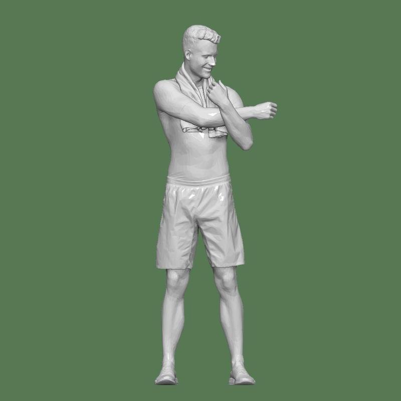 MAN GYM FOR DIORAMA PEOPLE CHARACTER
