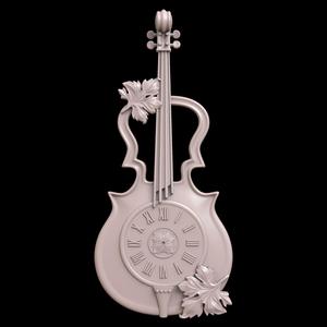 3D Model STL File for CNC Router Laser & 3D Printer Violin Clock